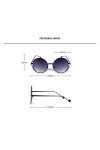XINGYU Lunettes de Soleil Rondes pour Femmes Perle Décoration Lunettes de Soleil de Mode Dames Gradient Clear Shades Uv400 po