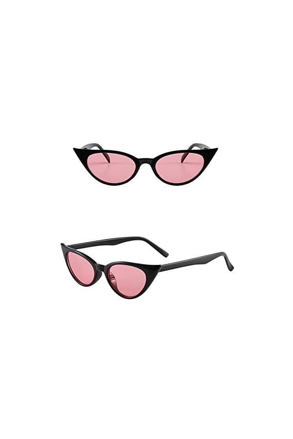 IIGOCG Lunettes de Soleil œil de Chat Vintage Petites Lunettes de Soleil rectangulaires Lunettes de Soleil for Femmes Lunette