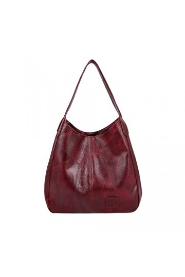 FANDARE Mode Sac à Main Femme Étanche Sacs à Bandoulière Sac portés Épaule PU Cuir Sac Bucket pour Voyage Travail Achats Fête