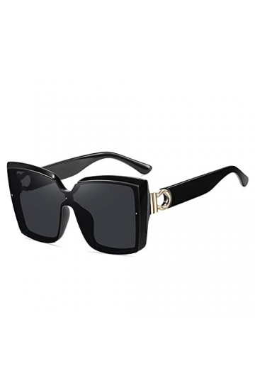 HCHES Lunettes de soleil carrées pour femme Lunettes de soleil Vintage Steampunk Lunettes Femme UV400, C2, taille unique