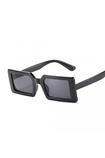 EDDHA Lunettes de soleil petites lunettes de soleil rectangulaires pour femmes, lunettes de soleil rétro, verres carrés rétro