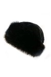 Rongchuang Chapeau DHiver Garni De Fausse Fourrure pour Femme, Chapeau Cosaque Russe Chic avec Polaire pour Voyage Ski Randon