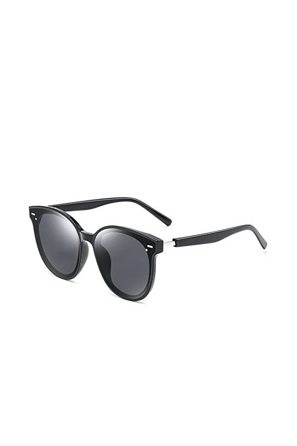 NEWCES Lunettes de soleil mode grand cadre hommes et femmes UV400