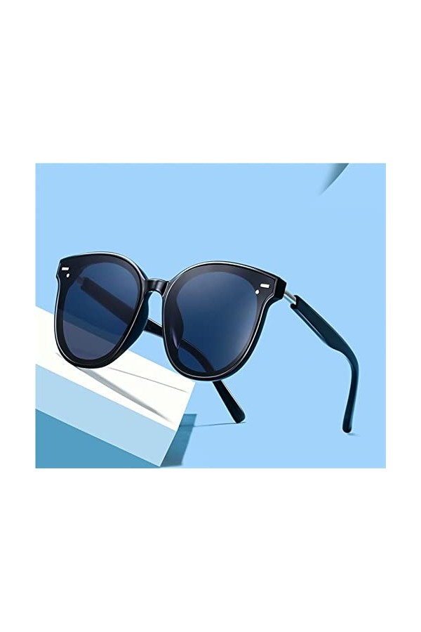 NEWCES Lunettes de soleil mode grand cadre hommes et femmes UV400