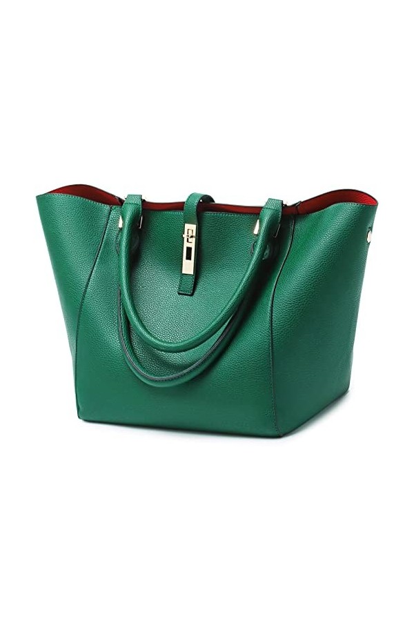 Sac à Main Femme Petit Sac Bandoulière Cabas Fourre Tout Cuir Sac Elégant Ville Travail Poches Multiples Shopper Porté Epaule