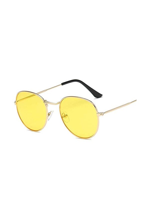 XINGYU Couleur de la mer Lunettes de Soleil Rondes Hommes Ronde Métal Hommes Lunettes de Soleil Lunettes rétro Uv400 Lunettes