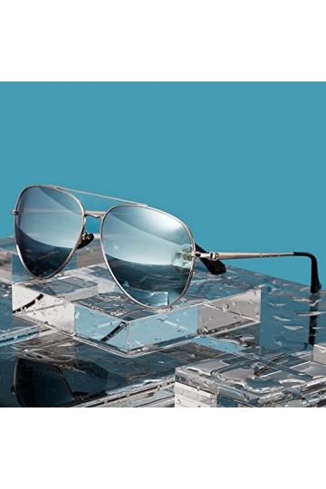 PAIHUIART Lunettes De Soleil Femme Lunettes De Soleil Homme Polarisées Classique Mode Hommes Miroir Polarisé Uv400 Lunettes L