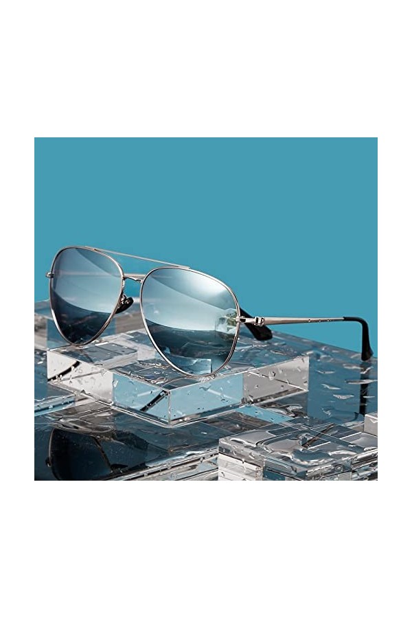 PAIHUIART Lunettes De Soleil Femme Lunettes De Soleil Homme Polarisées Classique Mode Hommes Miroir Polarisé Uv400 Lunettes L