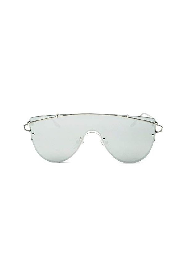 TYXL Lunettes De Soleil À Monture Métallique Intégrées sans Lunettes De Soleil Unisex Protection UV400 Rétro Classique Color