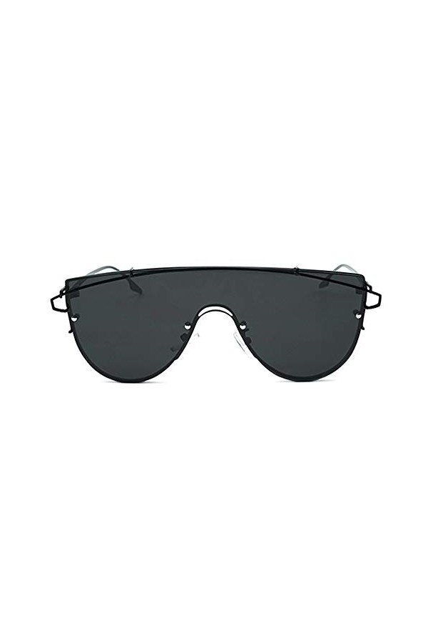 TYXL Lunettes De Soleil À Monture Métallique Intégrées sans Lunettes De Soleil Unisex Protection UV400 Rétro Classique Color
