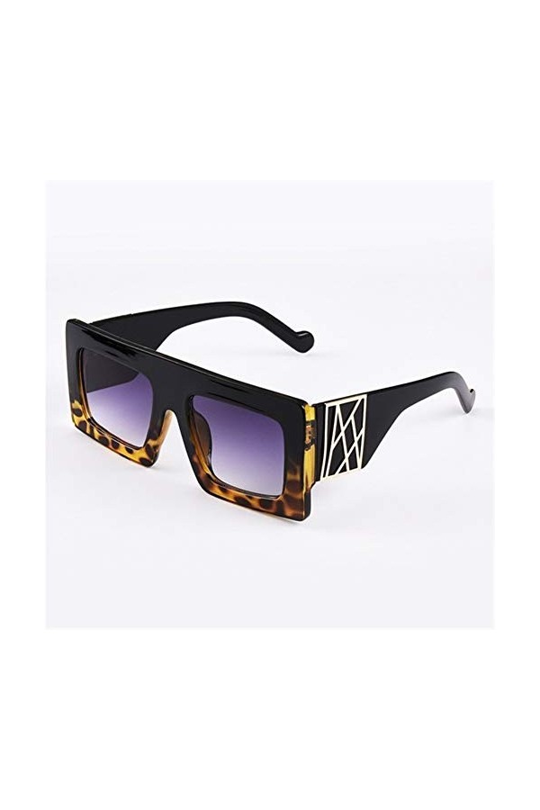 Lunettes de soleil femme De haute qualité de la mode Vintage classique surdimensionné Lunettes de soleil carrées Homme Lunett