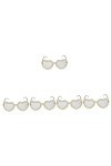 SOIMISS 5 Pièces Lunettes De Soleil Coeur Lunettes De Soleil De Fête Dété Lunettes De Soleil En Forme De Fleur Lunettes De S