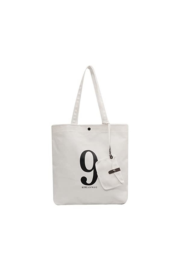 FANDARE Sac Toile Femme Sac à Main Multifonctionnel Sac Porté Epaule Sac Dépaule Sac Hobo Grande Capacité Sacs à Lépaule Fo