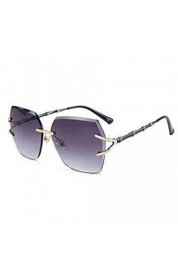 AUSUB Lunettes de Soleil Femme 2021 Mode dégradé Lunettes de Soleil Mesdames Glassses Jambes Lunettes de Soleil Design Rimles