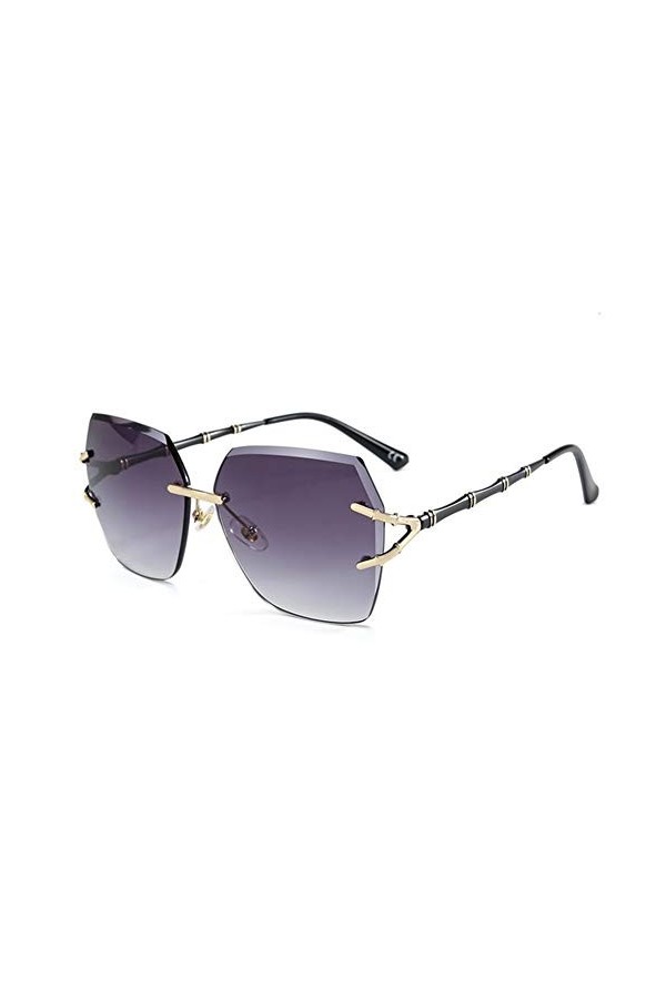 AUSUB Lunettes de Soleil Femme 2021 Mode dégradé Lunettes de Soleil Mesdames Glassses Jambes Lunettes de Soleil Design Rimles