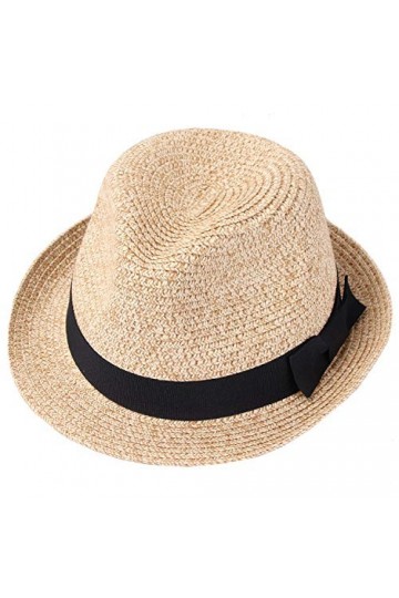 Taylormia Femme Panama Chapeau Été Chapeau de Soleil Chapeau de Paille Chapeau de Plage Anti-UV UPF 50+