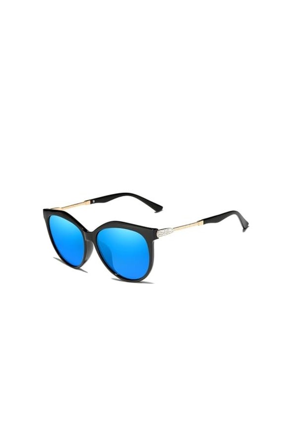 HPIRME Lunettes de Soleil Série Femmes Lunettes Polarisées Double Monture Femmes Lunettes Femme,Bleu,Taille Unique