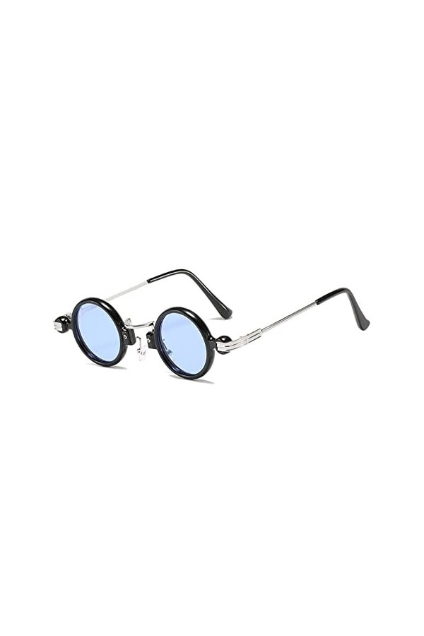 Vintage Ronde Petites Lunettes De Soleil Pour Hommes De Luxe Designer Miroir Lunettes De Soleil Femmes Gothique Shades Femme,
