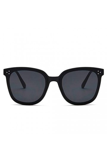 hmjsmj Lunettes de soleil à monture noire gris-noir à grand visage les femmes voyagent lunettes de soleil photo-prise