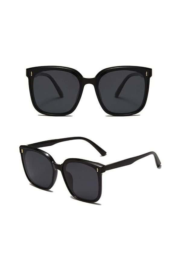 PSDGHE Lunettes de soleil pour femme avec visage - Lunettes de soleil anti-UV lunettes gratuites, chiffon de lunettes, tourn