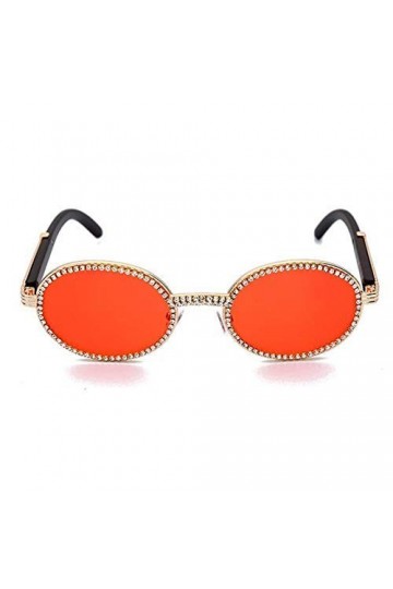 XINGYU Mode Vintage Petit Diamant Rond Lunettes De Soleil Hommes Femmes Mode Coloré Strass Nuances Uv400 Bleu