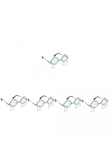 Toddmomy 5 Paires Nuage Lunettes De Soleil Clair Lunettes pour Transparent Lunettes Clair Lunettes De Soleil pour sans Montur