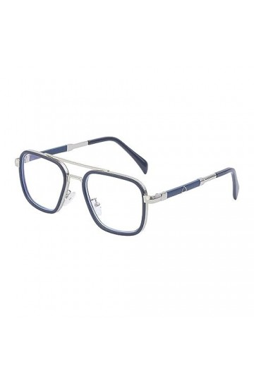 HCHES Lunettes de soleil pour hommes Vintage carré rétro lunettes de soleil femmes lunettes de lumière bleue, C8, taille uniq