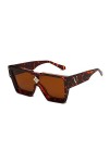 TIYETA Lunettes De Soleil Carrées Surdimensionnées Lunettes De Soleil Mode pour Femmes Hommes Polarisées Conduite Rétro Lunet