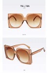 XINGYU Lunettes de Soleil carrées surdimensionnées Grand Cadre Vintage Femmes Mode à la Mode Populaire Lunettes de Soleil Uv4