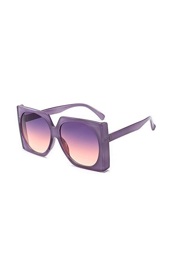 XINGYU Lunettes de Soleil carrées surdimensionnées Grand Cadre Vintage Femmes Mode à la Mode Populaire Lunettes de Soleil Uv4
