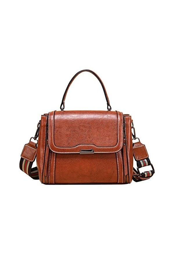 FANDARE Sac à Main Femme Sacs Portés Épaule Sac à Bandouliere Rabat Sac Messager Sac Fourre Sacoche pour Travail Voyage Fête 