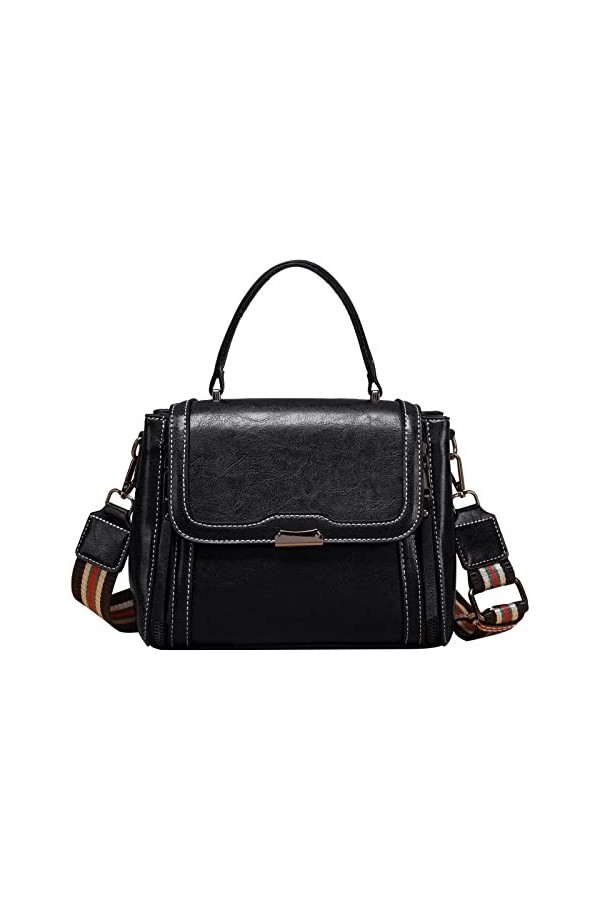 FANDARE Sac à Main Femme Sacs Portés Épaule Sac à Bandouliere Rabat Sac Messager Sac Fourre Sacoche pour Travail Voyage Fête 