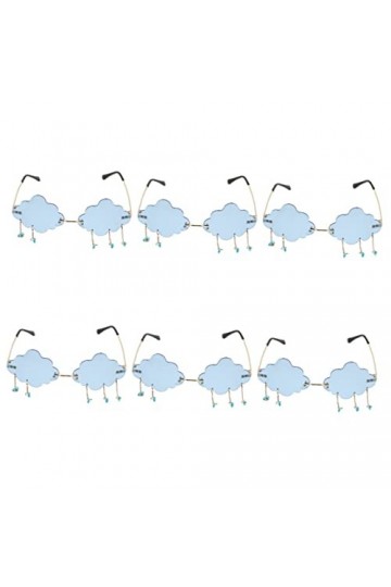 ABOOFAN 6 Pièces Lunettes De Pluie Nuage Lunettes De Fête Des Années 90 Photomaton Lunettes De Soleil Rétro Cadeaux Pour Femm