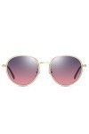 Raxinbang Lunettes de Soleil Nouvelles Lunettes De Soleil Polarisées for Dames De Mode Cadre Rond Transparent Lunettes De Con
