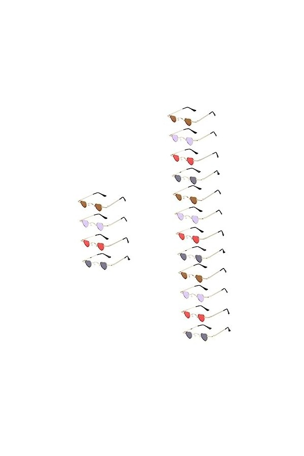 SAFIGLE 16 Pièces Lunettes De Soleil Coeur Cadeaux De Célibataire Pour La Mariée Faveurs De Partie De Célibataire Lunettes De