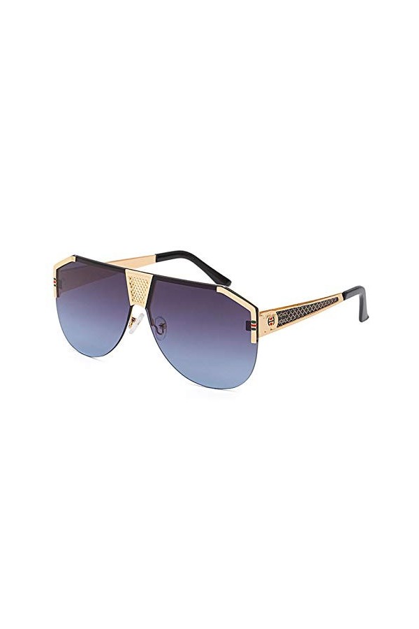 SHEEN KELLY Lunettes de soleil surdimensionnées carrées rétro pour hommes femmes Lunettes de soleil de mode classiques Lunett