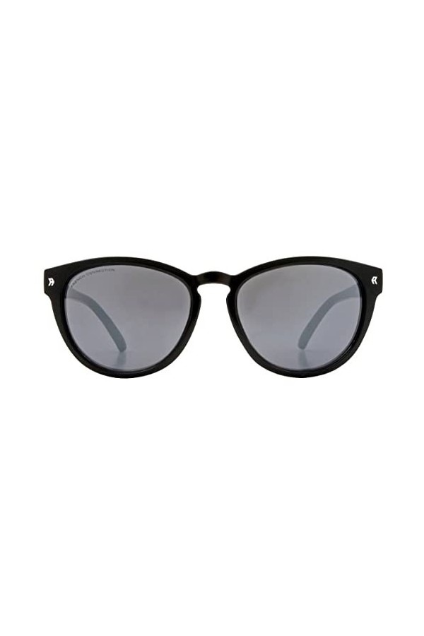 French Connection Lunettes de soleil modernes œil de chat pour femme Noir brillant, Noir , taille unique