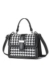 FANDARE Mode Sac à Main Femme Damier Sac à Bandouliere PU Cuir Sacs Portés Épaule Sac Fourre Sacoche Étanche Sac Messager pou