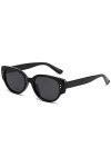 Lunettes de soleil Retro Oval Cat Eye pour femmes hommes Trendy Designer Style Vintage Small Frame