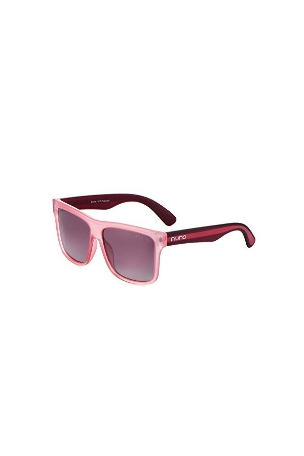 Miuno® 1018 Lunettes de soleil polarisées unisexe pour homme et femme - Marron - taille unique