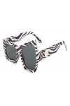 LOMDEM Lunettes de soleil asymétriques femmes lunettes de soleil vintage for hommes nuances de protection UV Color : C1 Blac