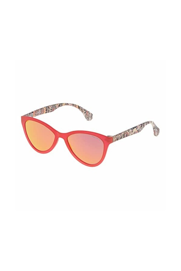 Police - TRICK 6 SPL086, Oeil de chat, acétate, femme, RED FANTASY/GREY RED MULTILAYER POLARIZED Z68R A , 54/17/140