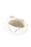 Brawlady Chapeau bibi en organza, fleur avec clips, Kentucky Derby, cocktail, thé pour femmes et filles, 5349 Bleu lac
