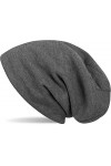 styleBREAKER Bonnet tricoté Beanie en Laine Fine avec Une Doublure intérieure Polaire très Douce, uni, Longbeanie, Unisexe 04