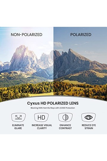 Cyxus Lunettes de soleil pour hommes 2024