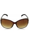 Foster Grant Lunettes de soleil aviateur pour femme, brun, 61 mm