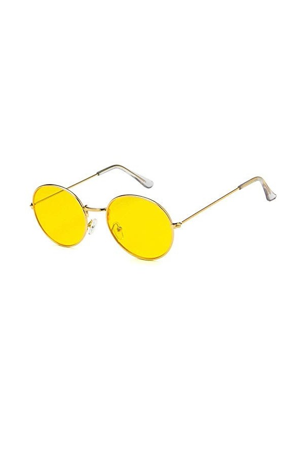 XINGYU Lunettes de Soleil Rondes de Couleur gelée Lunettes de Soleil océan Transparent Lunettes de Soleil rétro pour Hommes e