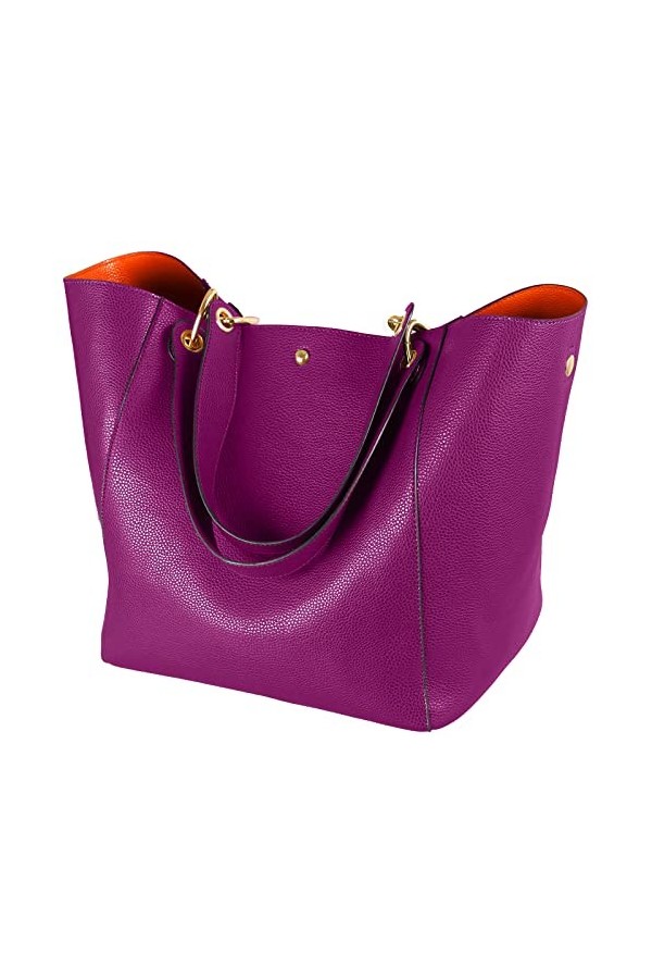 Sac à Main Femme Petit Sac Bandoulière Cabas Fourre Tout Cuir Sac Elégant Ville Travail Poches Multiples Shopper Porté Epaule