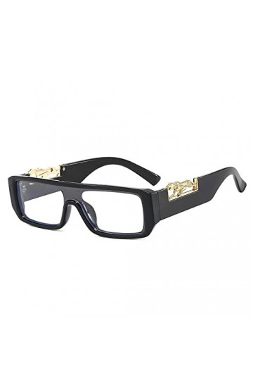 One Piece Small Rectangle Leopard Lunettes de soleil pour femmes Design de mode Gradient Lunettes de soleil Hommes Hip Hop Sh