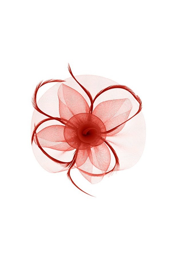 Afinder Chapeau Bibi Mariée Elégant Fascinator Britannique Vintage Chapeau Nuptiale Bandeau Clip Coiffure Mariage Accessoire 